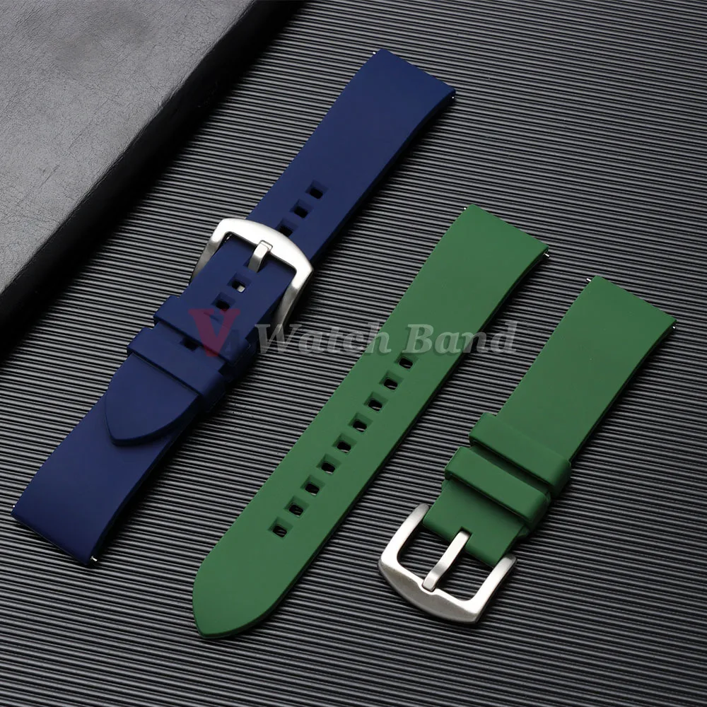 Schnellverschluss-Sportarmband aus Silikon, 18/19/20/21/22/23/24 mm, Armband aus Gummi, wasserdichtes Armband für Herren, universelles Armband – Detail 8
