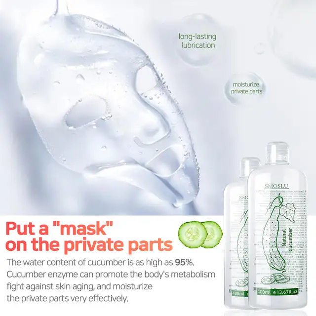 Cucumber Lubricant for Sex Water-based 400ml - Image 3