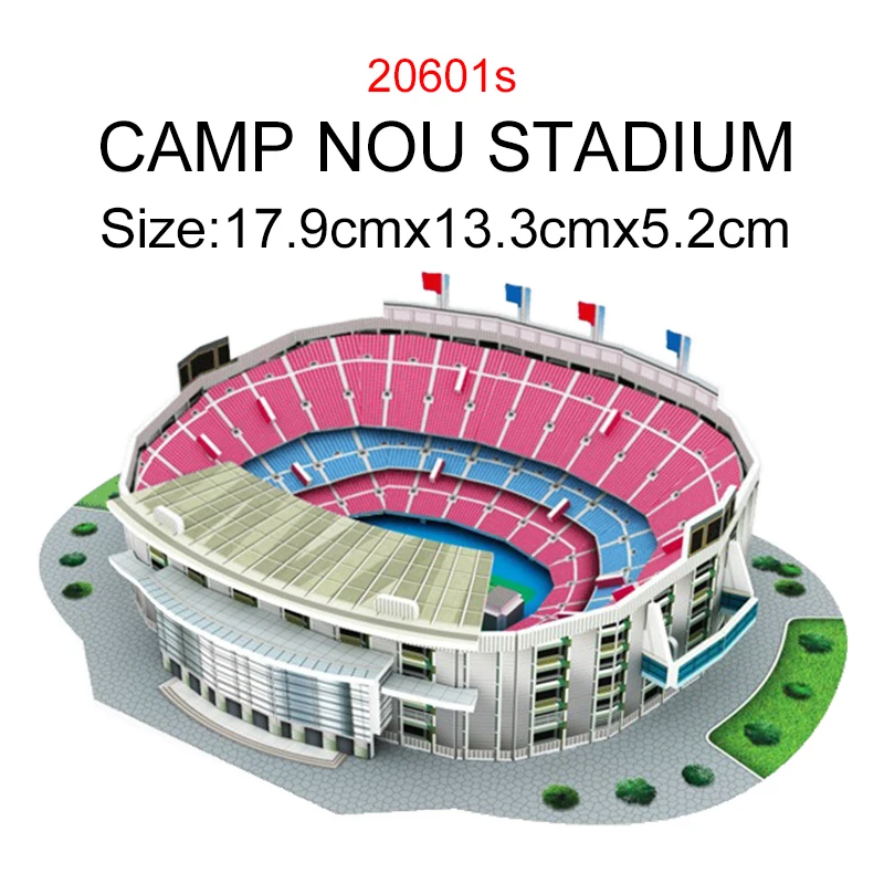 3D Football Stadium Paper Puzzle - Home Decor & Gift
