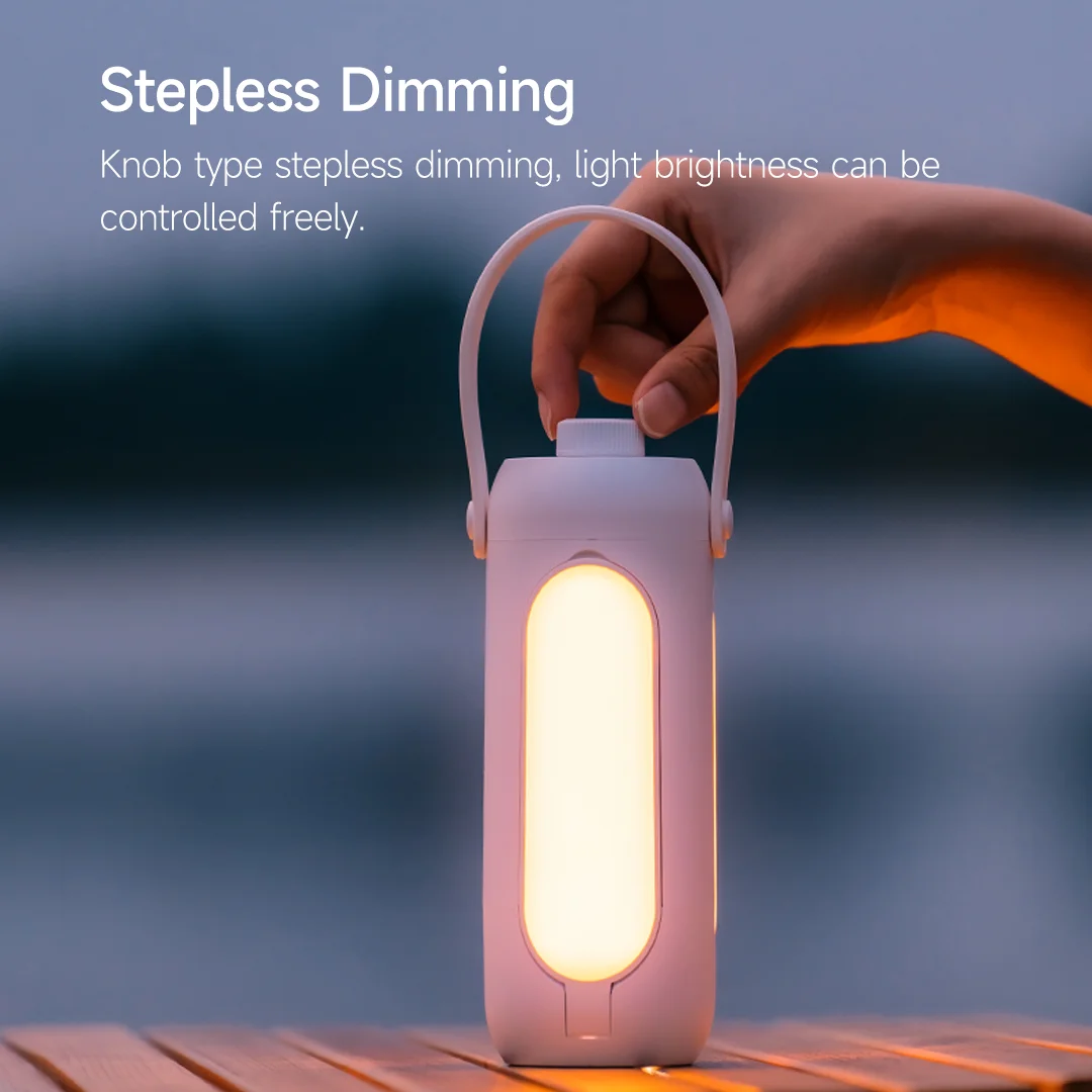 Multifunctional Camping Lamp 3 Color Light Stepless Dimming 10000mAh Large Capacity Deployable Lampshade night light camping lamp