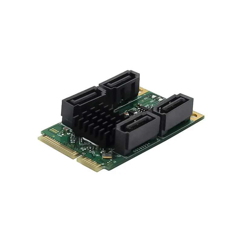 미니 PCI-Express 88SE9230 4포트 SATA 6Gbps RAID 산업용 제어 서버 확장 카드 재고 있음
