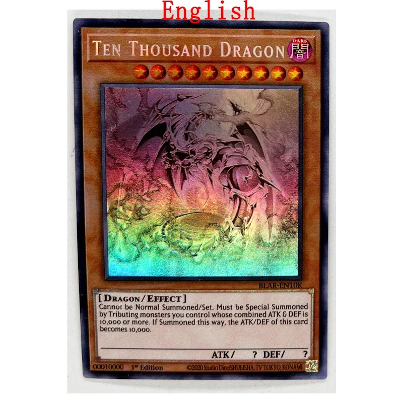 Yu Gi Oh 10000SER Ten Thousand Dragon French German DIY Colorful