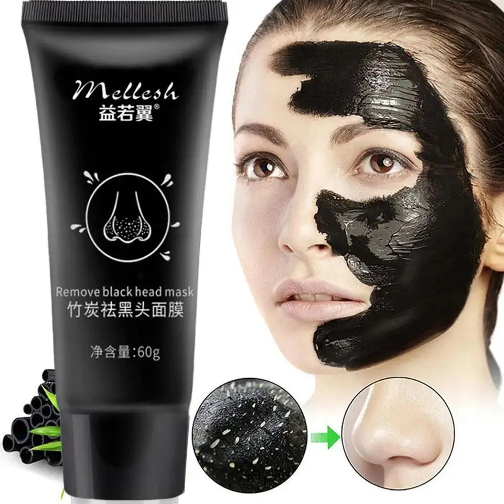 

Bamboo Charcoal Blackhead Remover Mask Blackhead Spots Acne Mask Pore Deep Nose Nose Treatment Cleaner Clean Care Skin D3S3