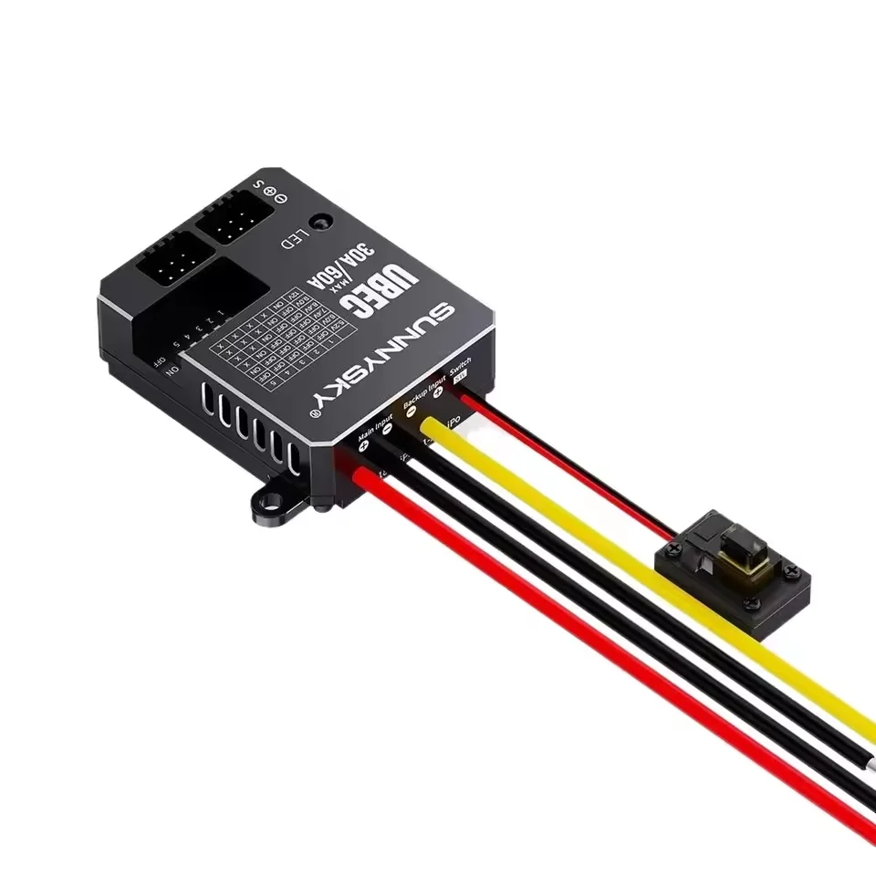 SUNNYSKY 30A HV UBEC 3-18S 9-80V Input Adjustable 5.2/6/7.4/8.4/9/12V Output /8 Parallel Outputs/aluminum Case For RC Model thumbnail 3