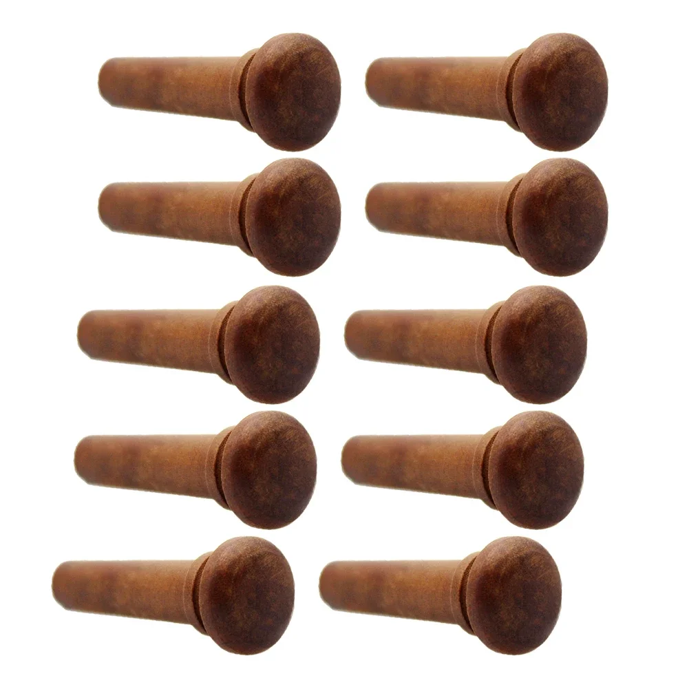 10 Pcs Violin Endpins 4/4/3/4 Fiddler Tail Nail Jujube Wood / Rosewood Endpin Pegs Professional Musical Instrument Accessories