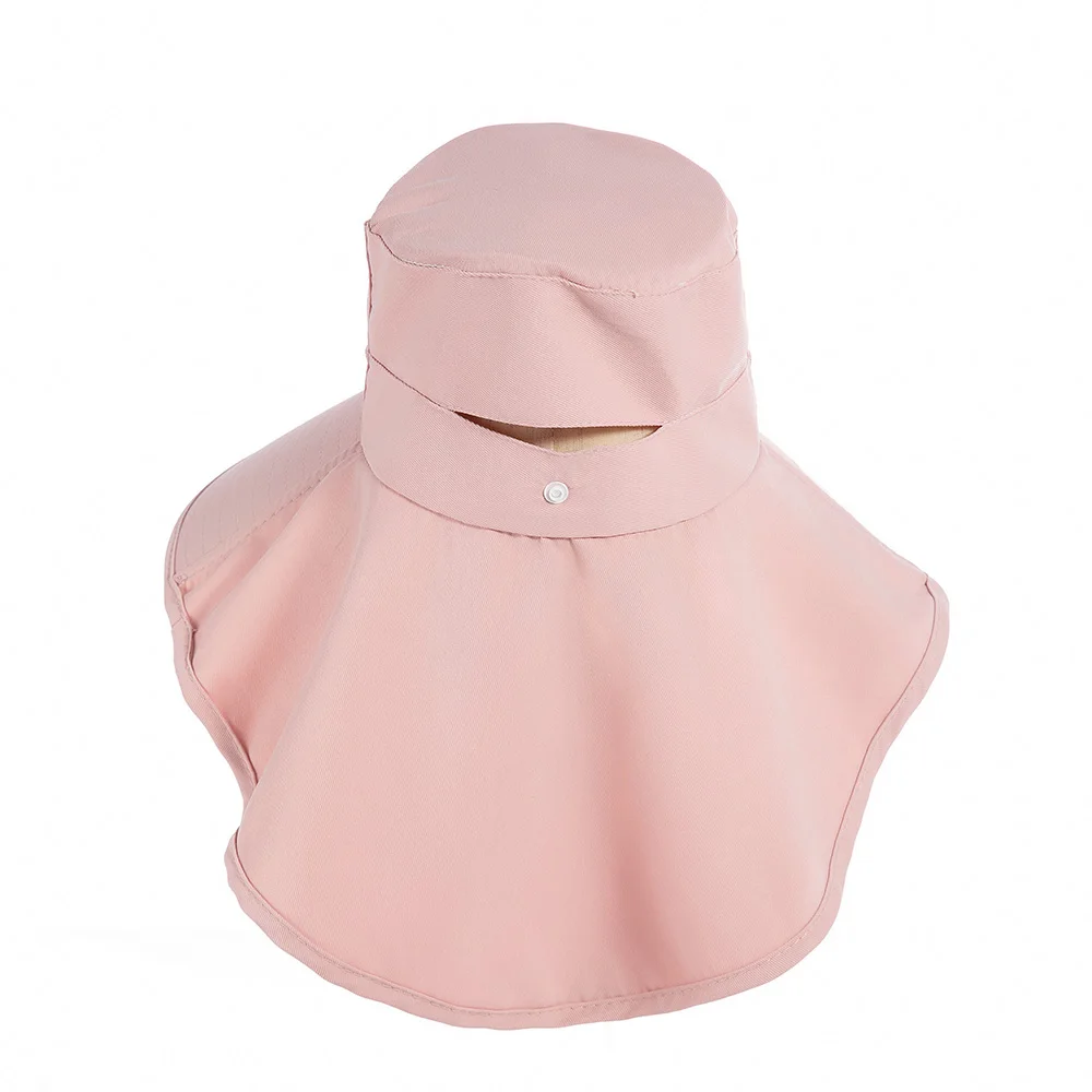 Outdoor Sun Bucket Hat for Women Girls Fishing Hat Wide Brim Bucket Hat with Neck Cover 50+ UPF Protection Safari Cap