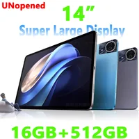 New Design New 14 inch 2 IN 1 tablet PC 2.5K Display Android 14 16GB+512GB 4G phone call Bluetooth WiFi Google store tablet PAD 2