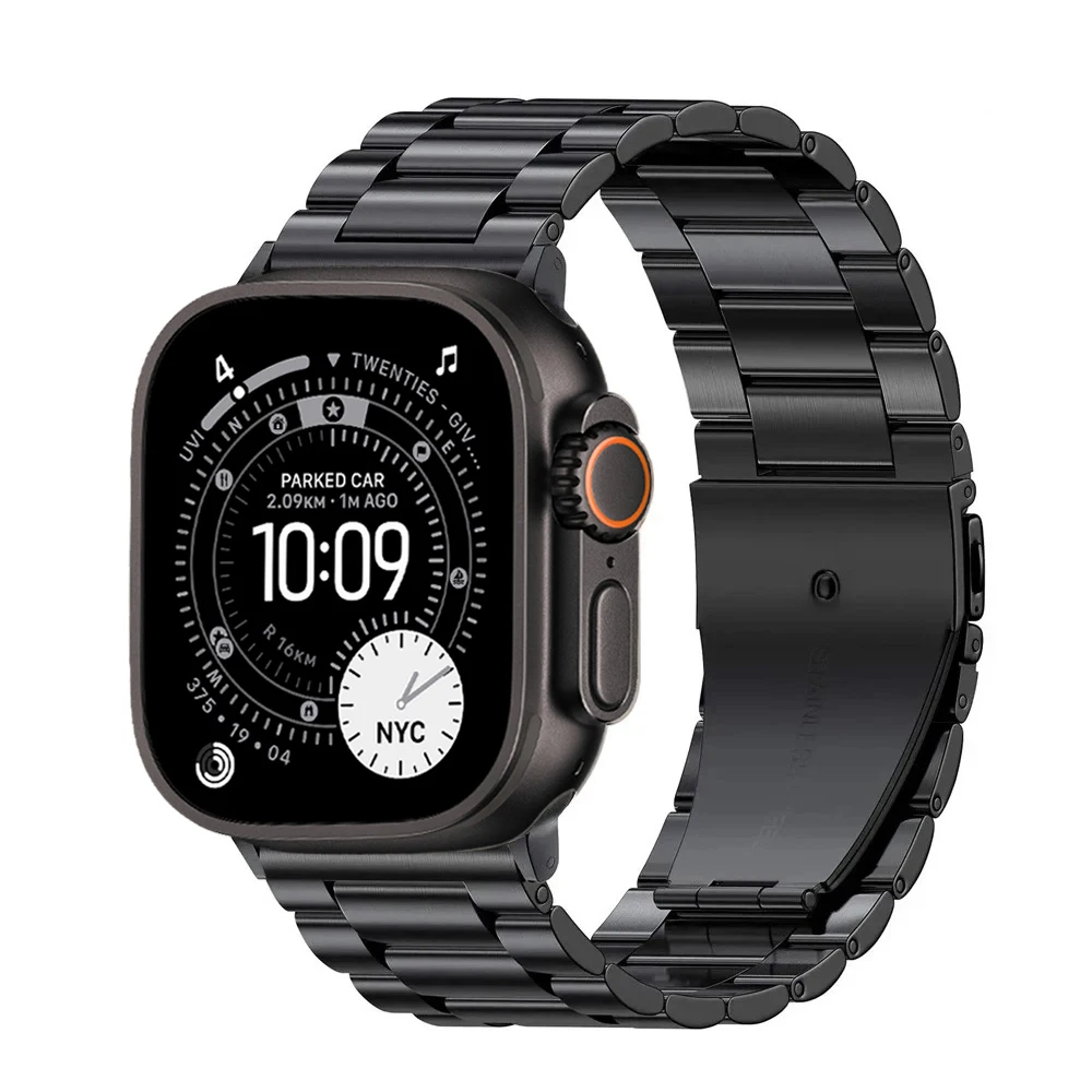 Premium Stainless Steel Watch Strap for Men - Metal Bracelet for Smartwatch