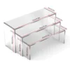3/6/9Pcs Acrylic Transparent Display Stand U Shape Lightweight Holder Window Counter Cosmetics Rack Dessert Model Shelf 6