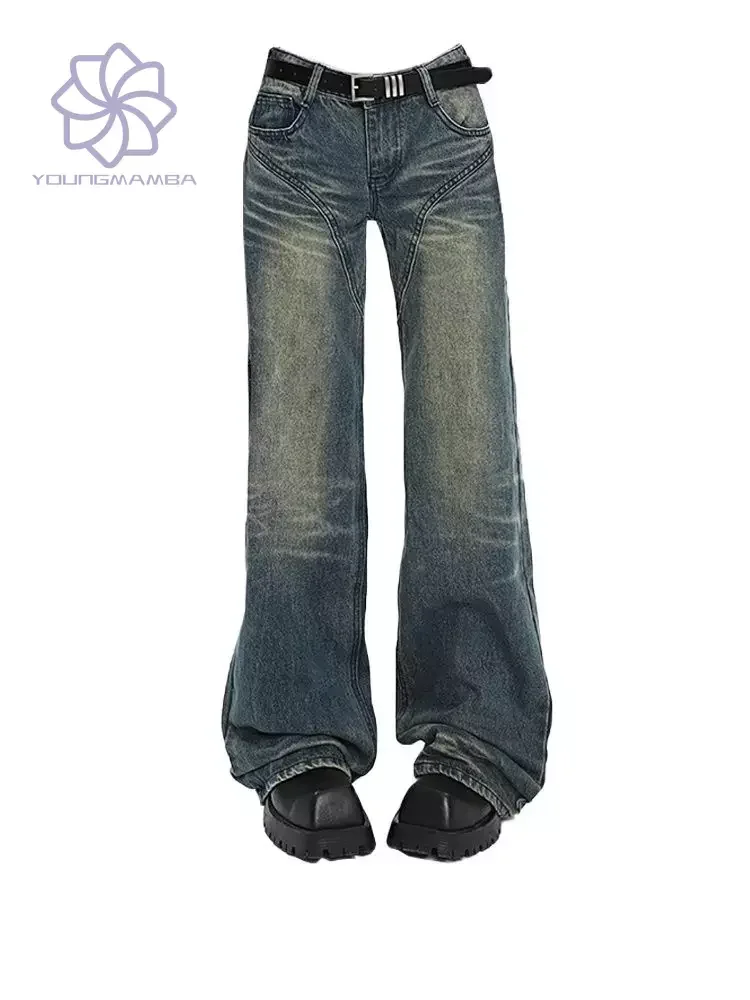 

New Summer2023 Y2k Style Clothes Women Streetwear Fashion Vintage Baggy Wide Jeans Denim