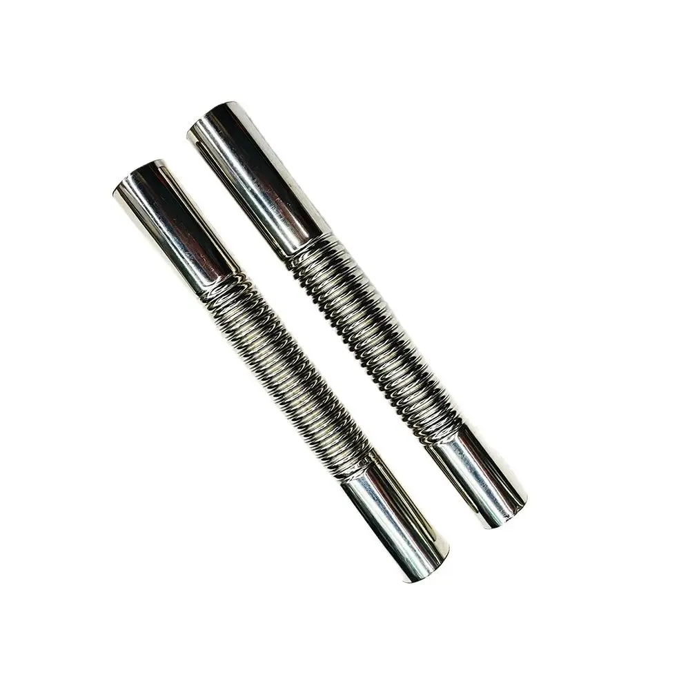 15cm Car Auto Air Parking Heater Exhaust Pipe 2 Clamps Fuel Tank Exhaust Pipe Hose Tube Stainless Steel for Diesel Heater diesel heater exhaust pipe air diesel heater duct pipe diesel heater air heater exhaust connector car heater accessories