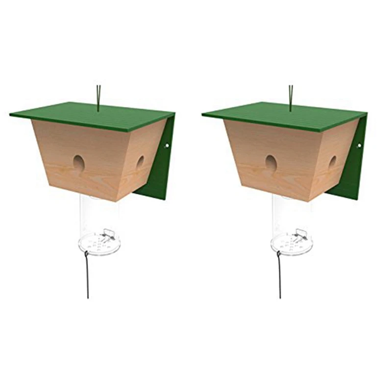 

Carpenter Bee Trap, Best Bee Wood Traps. 2 Pack Bee Traps, Patio, Outdoor