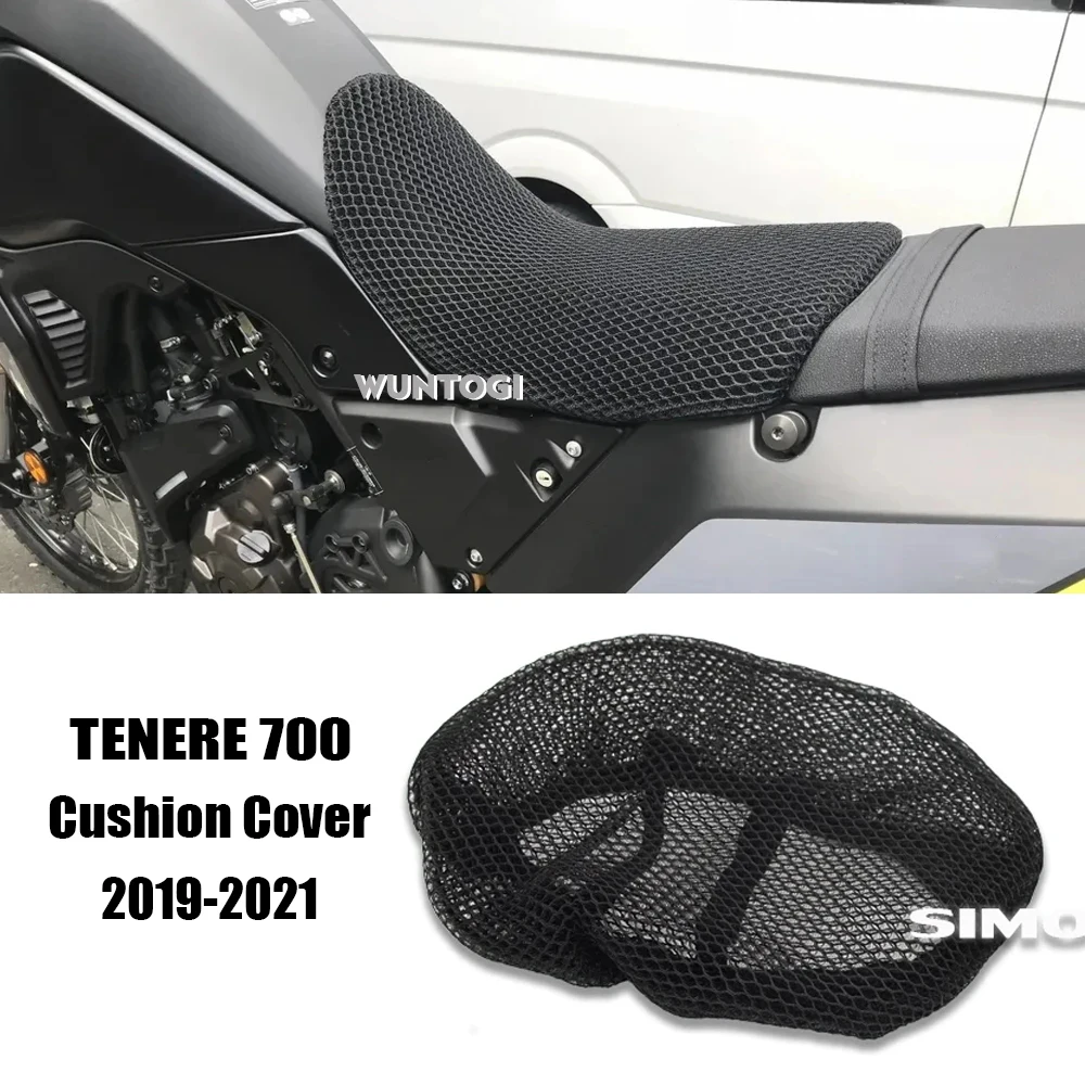 Motorfiets Zadelhoes Voor Y&amaha Tenere 700 T7 T 700 2020 Mesh Zadelkussen Pad Guard Isolatie Ademend Zonwerend Motorfiets Zadel Kussenhoes(X1