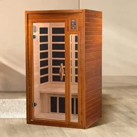 Saunas Home Sauna with Infrared & Chromotherapy for Up To 2 People, Relieve Your Jpoint and Muscle Pain Improving Sleep, Sauna 1
