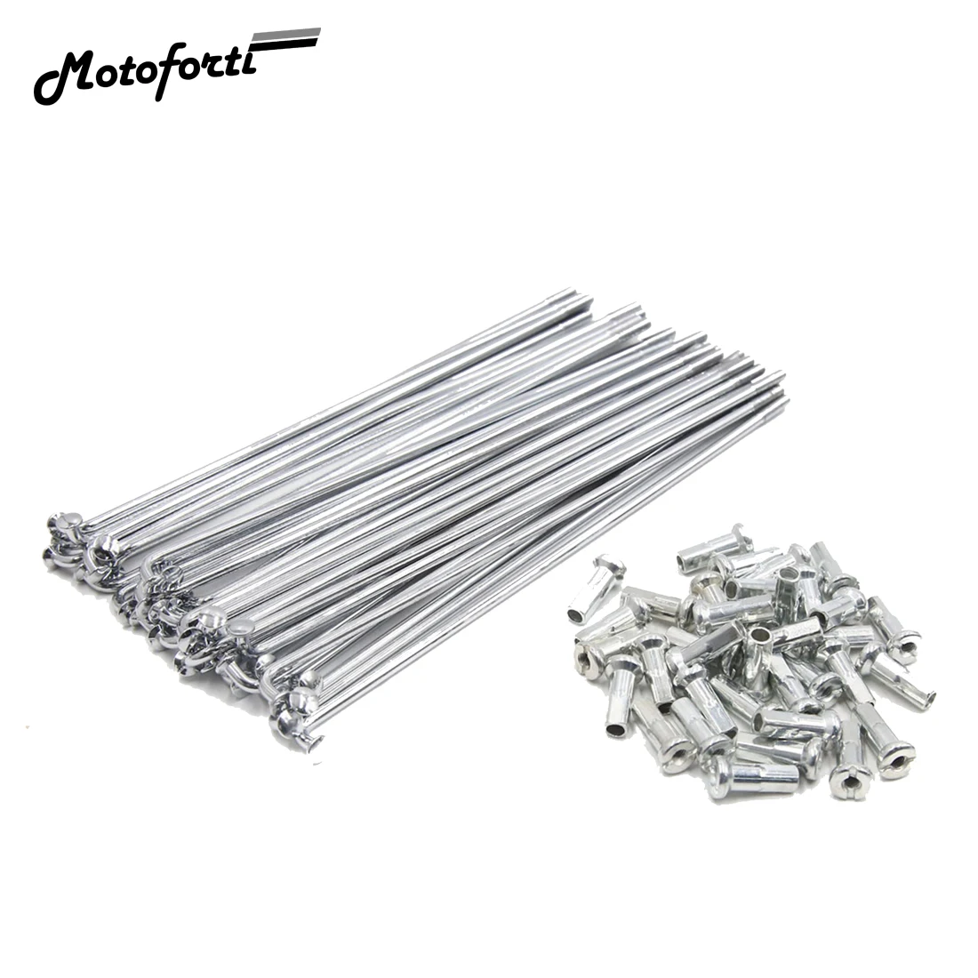 Motorcycle Wheel Spokes dirt bike wheel spoke 3/3.5mm Thread Diameter With Nipples 160mm-170mm Spokes Bend 36/72pcs For Bicycle Motobike