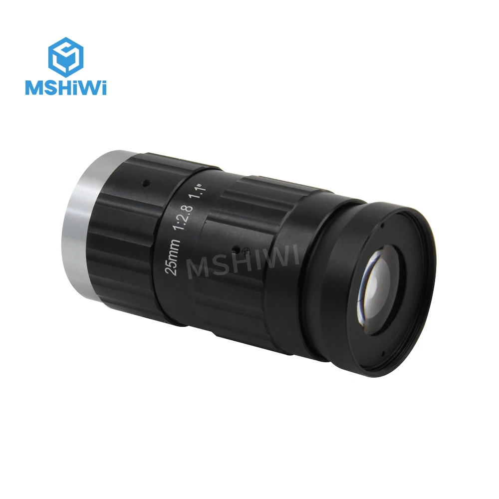 

20MP Industrial Lens 25mm 1.1" F2.8 Fixed Focal Lenses Manual Iris Lens for Machine Vision Cameras ITS Camera Surveillance