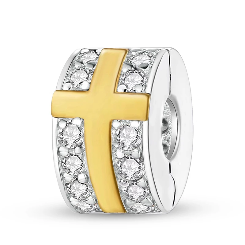 925 Silber Plattiert Klassischer Heilige Mutter Liebesherz Kreuz Charm Anhänger Passend für Damen Armbänder Armreifen DIY Schmuckherstellung Geschenk – Detail 11