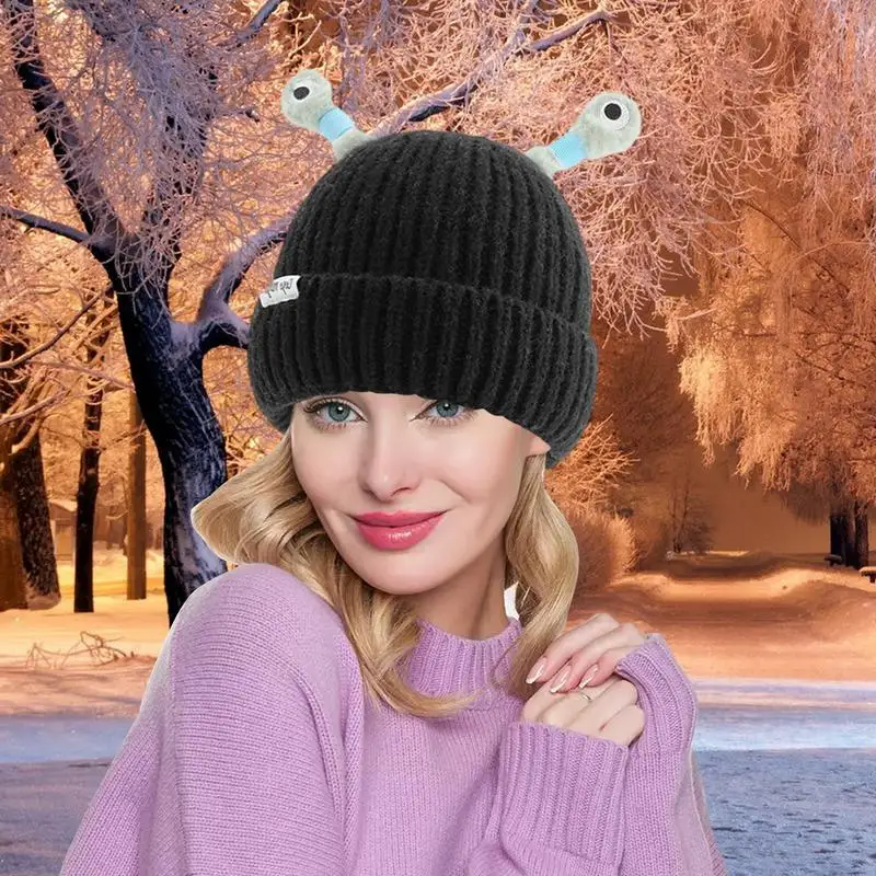 Novelty Beanie Hats Kids Beanie Hat Lighting Funny Knit Hat With Tentacles Funny Knit Comfortable Soft Winter Headwear For