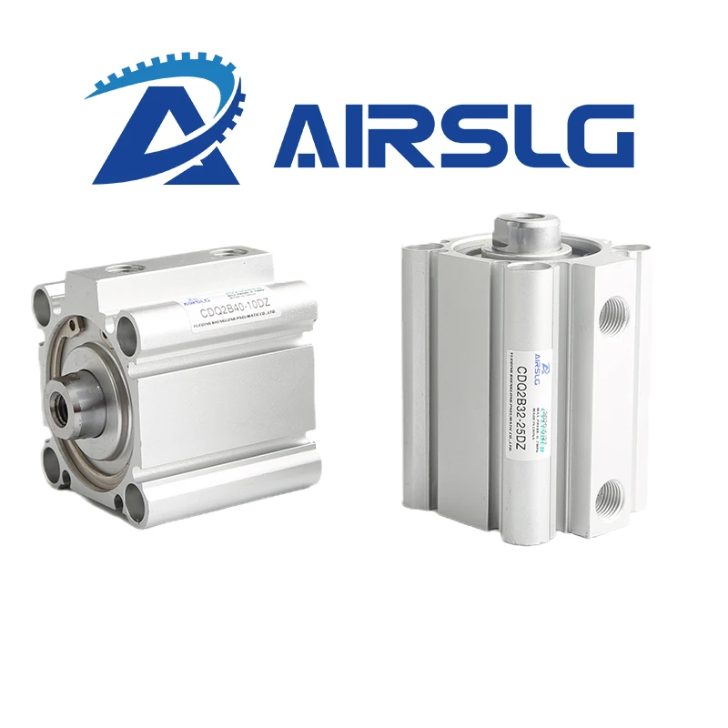 Cilindro Ativo Dobro Compacto tipo de Smc Cdq2a Cdq2a20 Cdq2a25 Cdq2a32 Cdq2a40 Cdq2a63 Cdq2a80 Cdq2a100 Cdq2a125