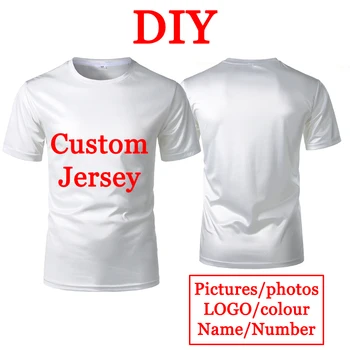 T-shirt personalizzata fai-da-te personalizzata Logo personalizzato Maglia sportiva ad asciugatura rapida T-shirt Uomo Donna Stampa T-shirt regalo dal design originale