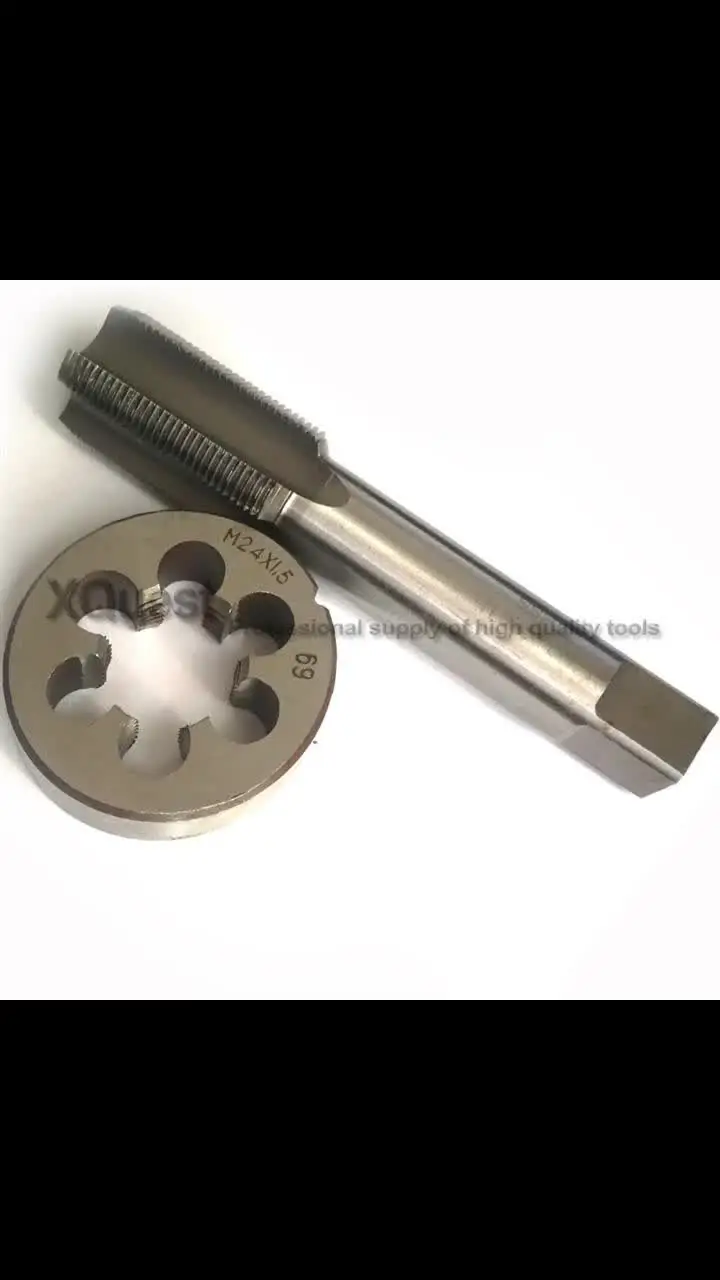 Ronde draad matrijs, metrische ronde matrijs, 2 stuks gebruikt for het tappen van binnen- en buitendraad van gereedschapsmachines, linkshandige metrische tap- en snijset M2-M22, tap- en ronde snijplaa Ronde draad matrijs, metrische ronde matrijs, 2 stuks gebruikt for het tappen van binnen- en buitendraad van gereedschapsmachines, linkshandige metrische tap- en snijset M2-M22, tap- en ronde snijplaa