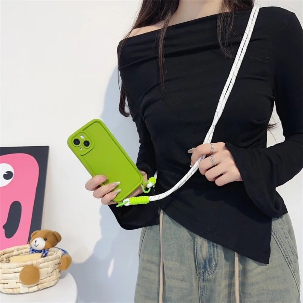 Shockproof Crossbody Lanyard Phone Case with Soft Cover