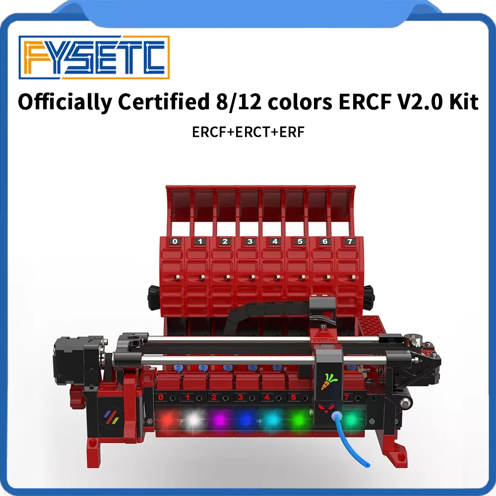 Фото FYSETC Voron ERCF V2 8/12 набор Chanel Официальная команда ERCF Сертификация многоцветная печать и V1 до V2 Модернизированный комплект для Voron №1