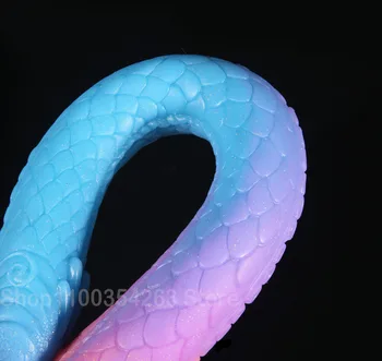 15Size Long Glowing Tentacles Dildo Sucker Silicone Huge Anal Plug Prostate Massager Masturbate Buttplug Men Women Anal Sex Toys 4