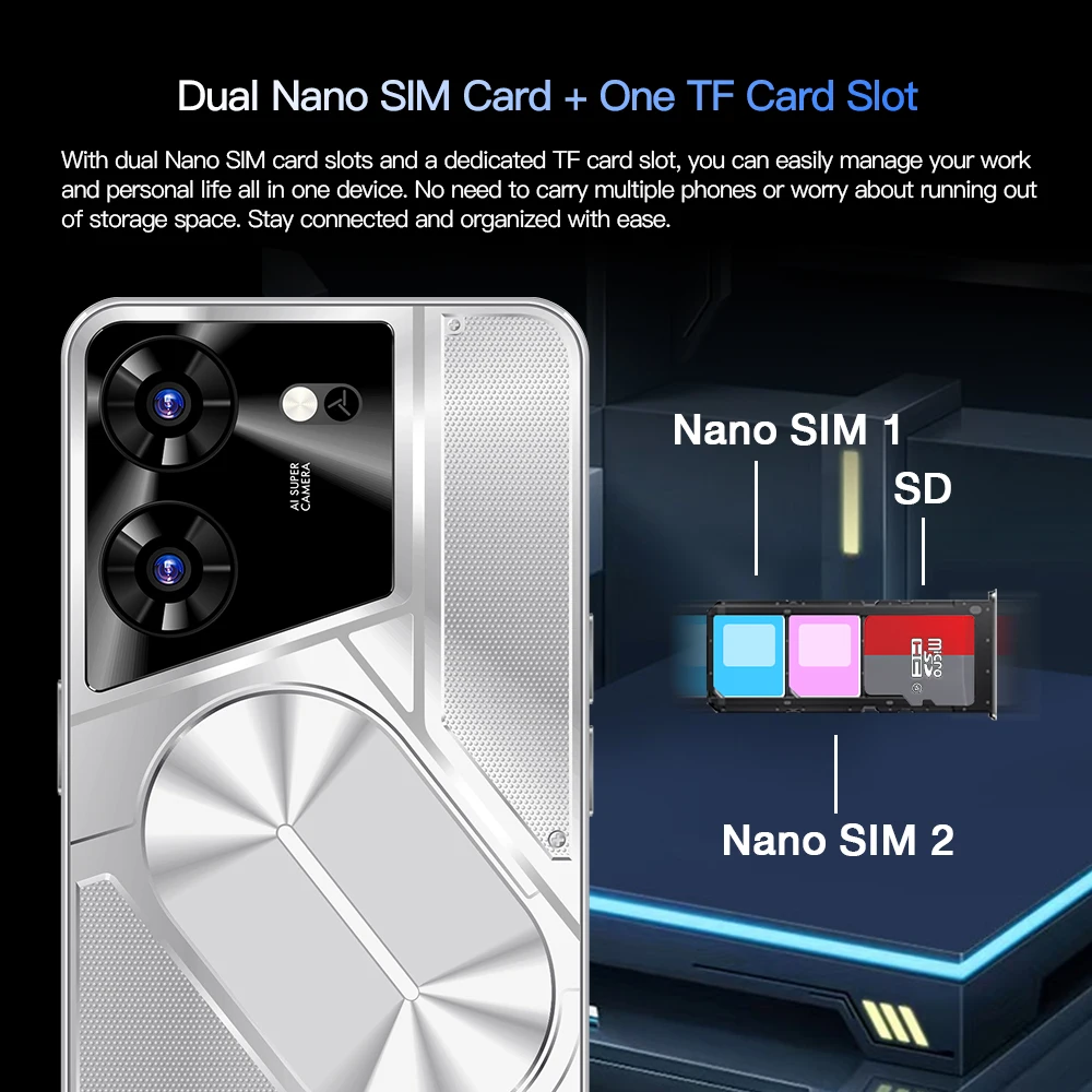 Telefon komórkowy Povo5Pro 7.3 ekran HD smartfon oryginalny 22GB + 2TB 5G Dual Sim Celulares Android odblokowany 108MP 8800mAh telefon komórkowy