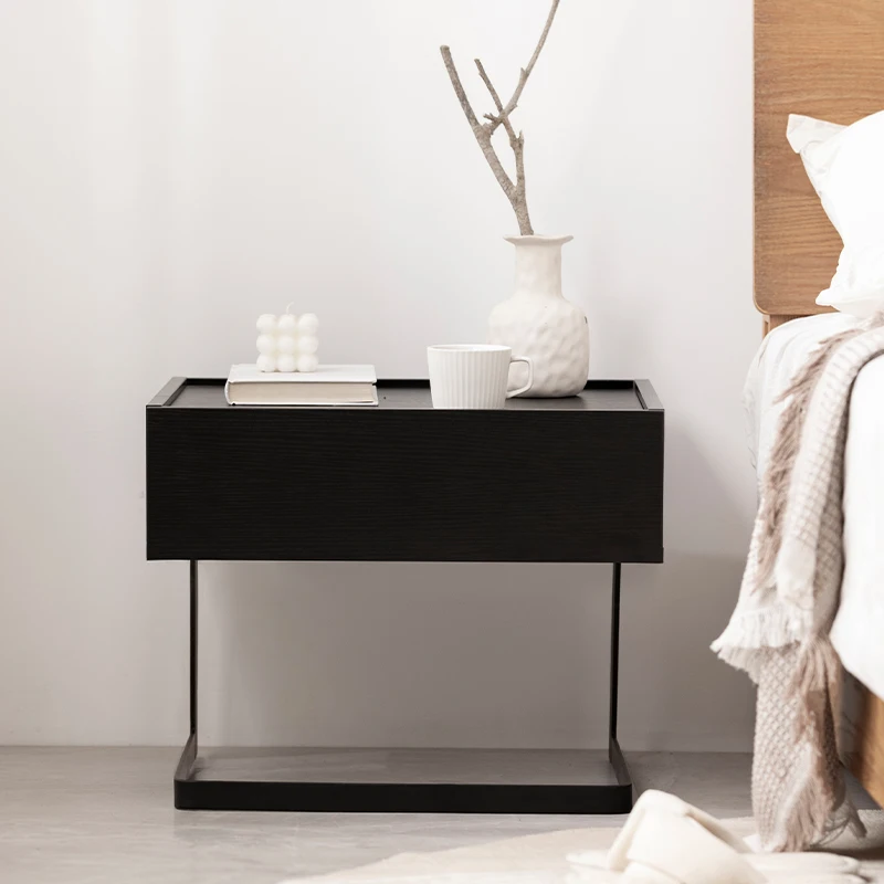 

Space Saving Designer Nightstands Storage Cabinet Wooden Minimalism Nightstands Bedroom Table De Nuit Lounge Suite Furniture