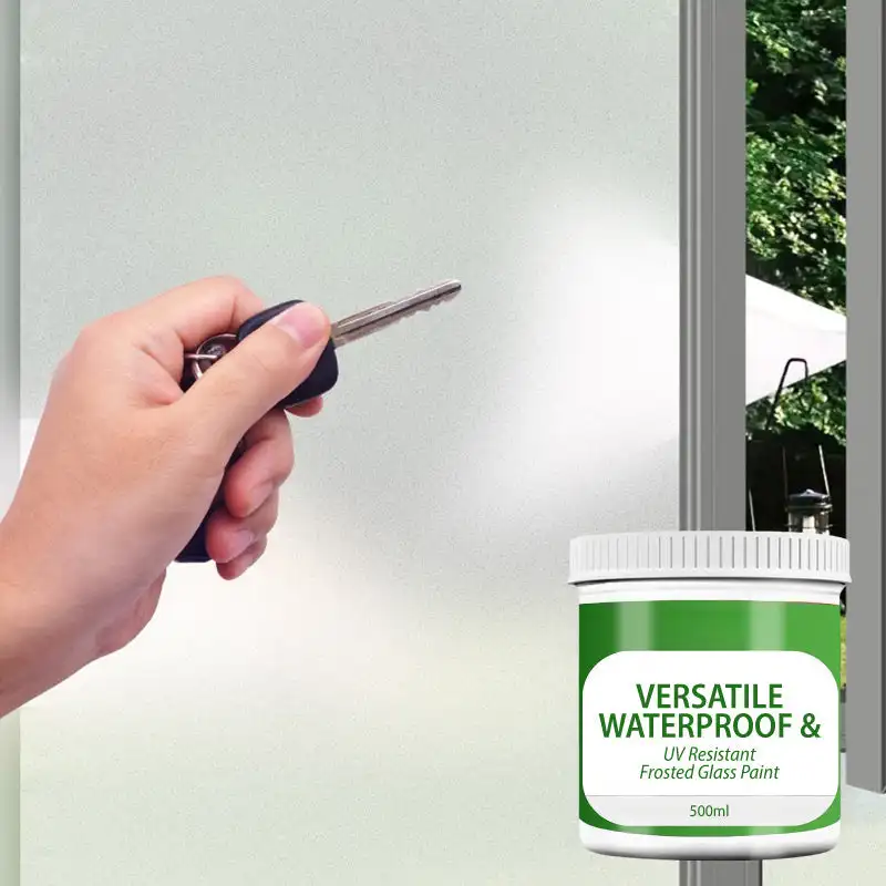 Versatile Waterproof & UV Resistant Frosted Glass Paint Glass Coating Resin Paint Frosted Effect for Dining Room Bedroom