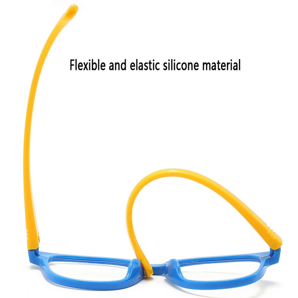 iboode Kids Computer Glasses Anti Blue Light Filter Child Gaming Goggles Soft Silicone Frame Eyeglasses Children Eyeglasses