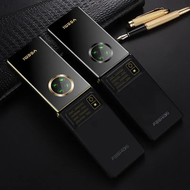 Yeemi M3-1 2G Feature Phone 2.8 Inch Big Push-Button Flip Phone Dual SIM 1800mAh FM Radio Cellphone For Old Man Russian Keyboard 3