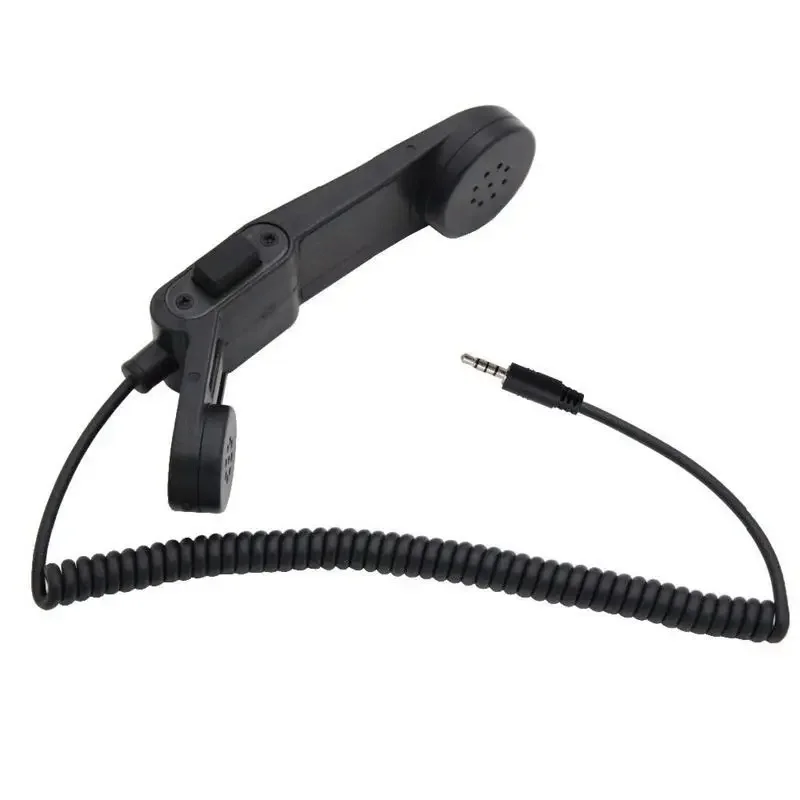 1 Pin 3.5mm Jack Military Army Retro Handheld Speaker Telephone PTT Mic For iPhone Samsung HuaWei Xiaomi Smart Cell Mobile Phone