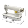 Durable Sewing Machine with High-Quality Iron Build, Adjustable Gauge (1-5), Automatic Bobbin Winder, Reverse Stitch Switch, 5