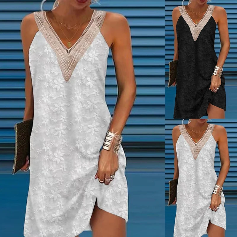 Calista | Elegant V-Neck Summer Dress