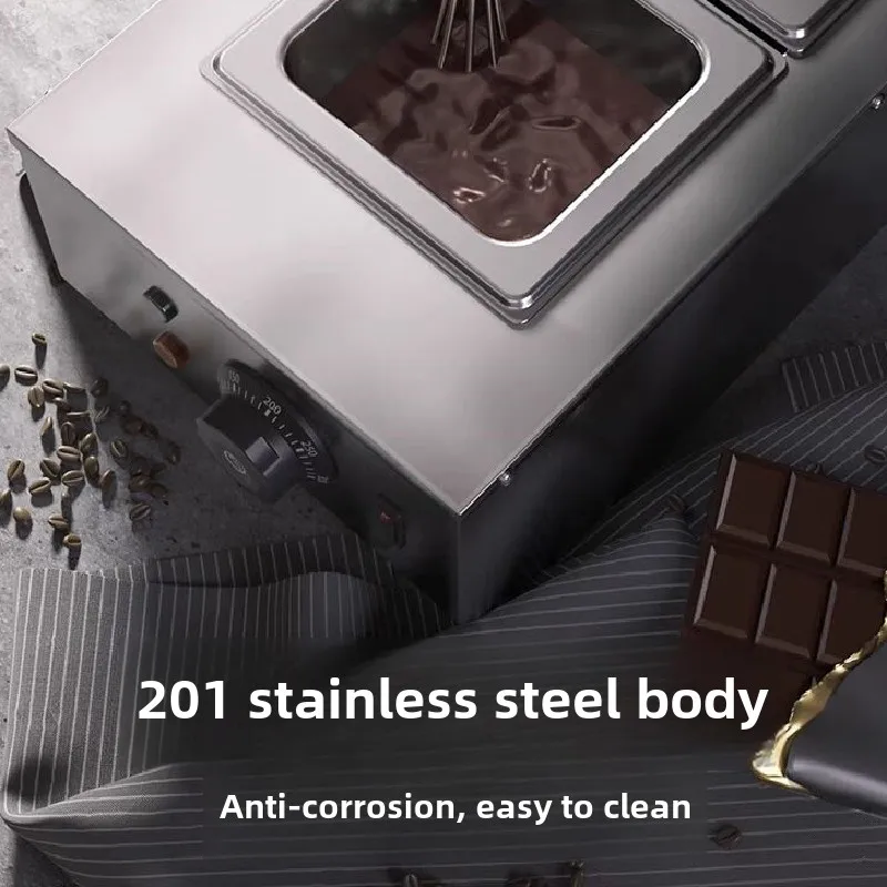 220V Household Small Chocolate Melting Furnace Multi-Functional Stainless Steel Household Constant Temperature Chocolate Melting