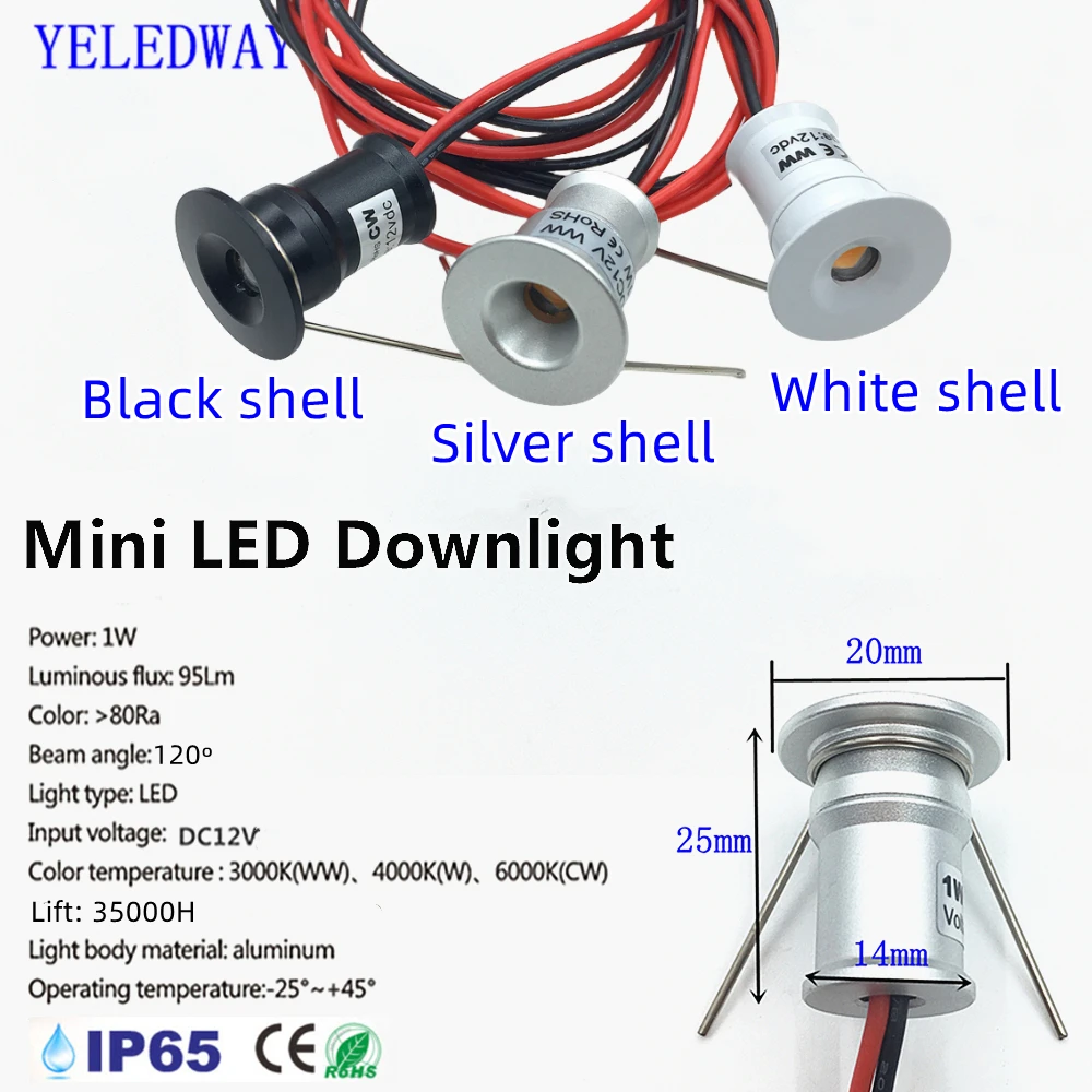 Mini Spot led 12V 15mm Recessed Downlight LED Spotlights Dimmable for Ceiling Stairs Walkways Courtyards Cabinet Corridor Lights 3
