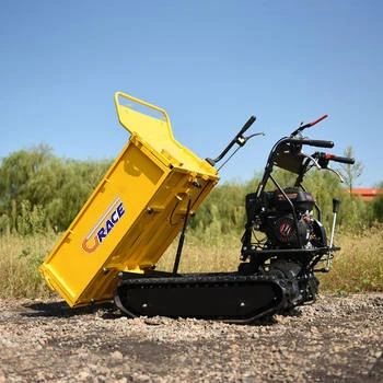 Dumper Idraulico Semovente da 1-2 Tonnellate, Mini Veicolo per Trasporto Merci e Lavori Agricoli