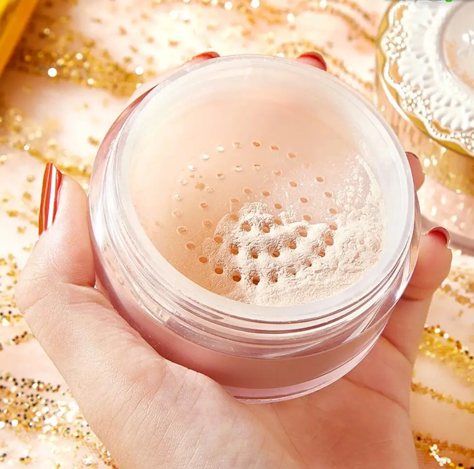 

Sparkling Crystal Oil-control Loose Powder Setting Makeup Waterproof Natural Brighten Skin Soft Puff Face Cosmetics T2170
