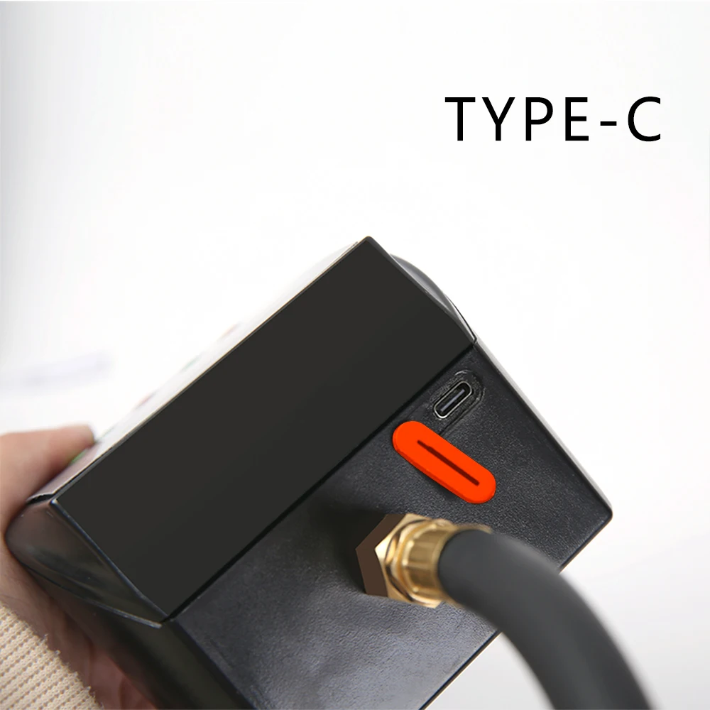 Digital Tyre Pressure Gauge Rechargeable Automatic Tire Inflator Fully Hand-Held Inflation Gun  Air Gauge For Repair Shop 4