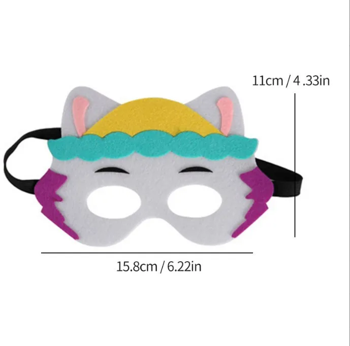 PAW Patrol Filzmasken Geburtstagsdeko Hund Skye Cosplay Partymasken Rollenspiele Maske Halloween Verkleidung PAW Patrol Cosplay – Detail 3