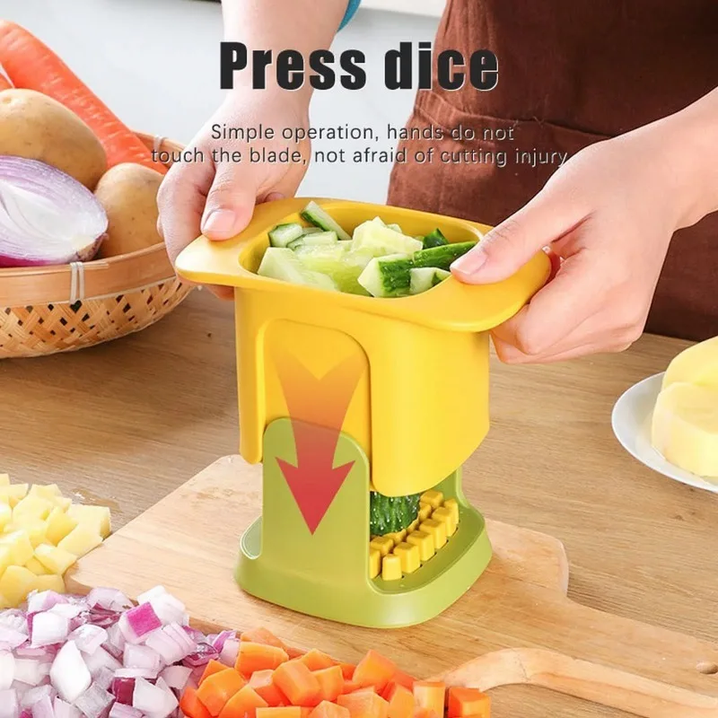 Multifunctional Stainless Steel Blade Chopper for Cucumbers Carrots Onions Vegetable and Fruits Vegetable Chopper Onion Dicing