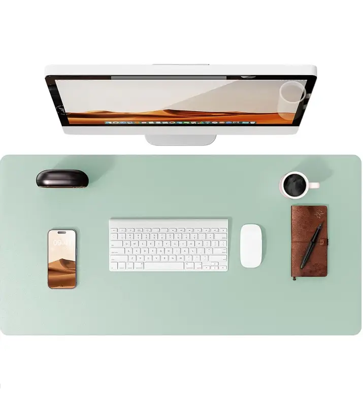 Large Mouse Pad,Office Desk Mat, Leather Desk Pad Protector, Non-Slip PU Leather Desk Blotter, Laptop Desk Pad - Image 31