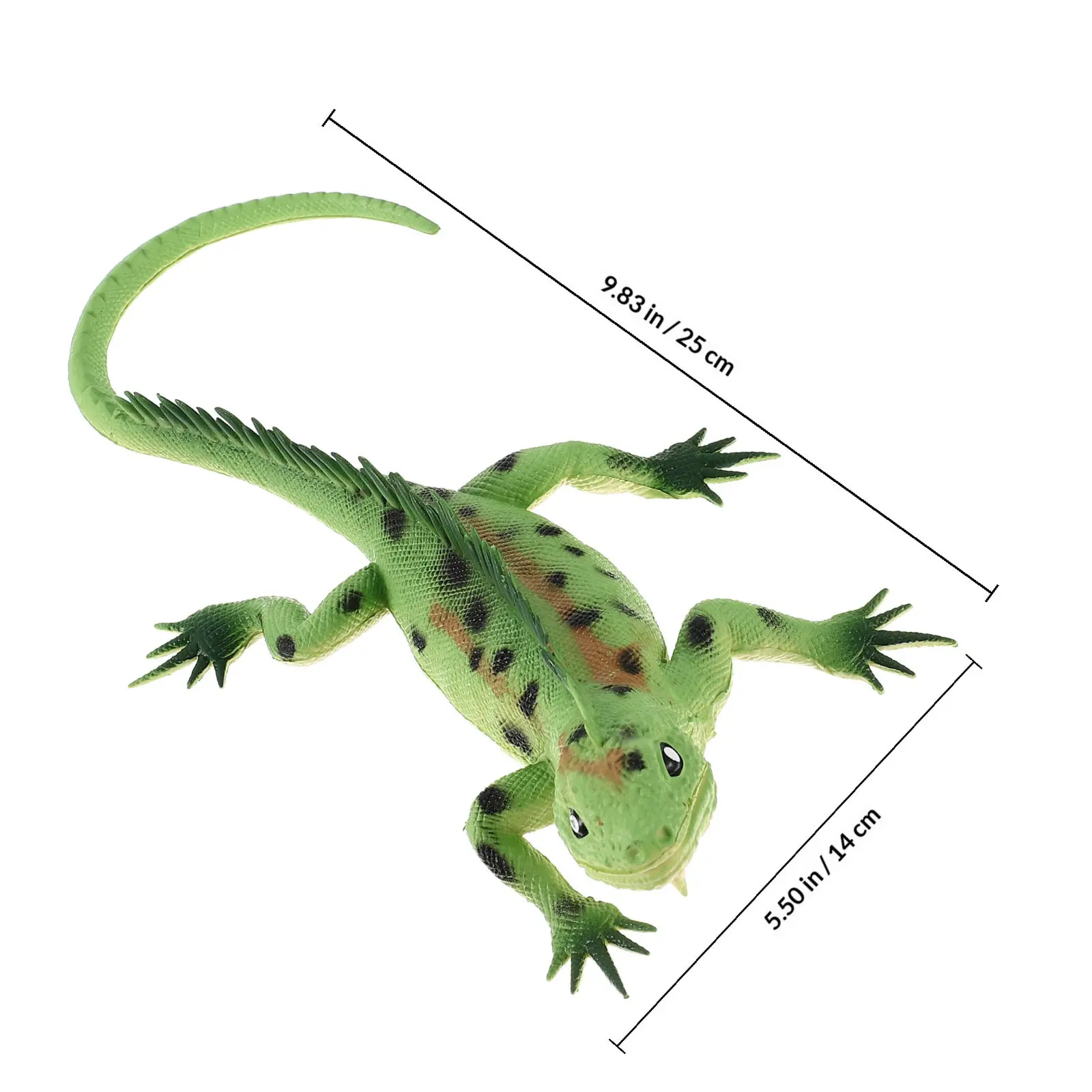 2Pcs 시뮬레이션 도마뱀 소리가 나는 현실적인 인공 도마뱀 장식품 가정 정원을 위한 교육용 어린이 장난감
