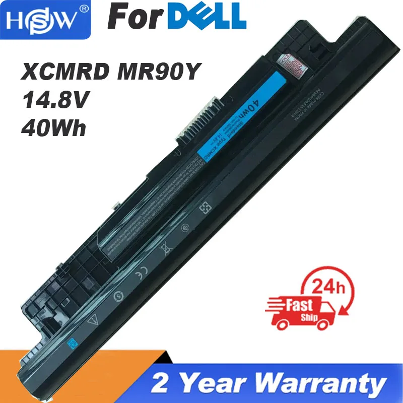 Batteria GHU 40Wh Compatibile Con Dell Inspiron E Latitude - MR90Y, 14.8V, 2600mAh, 4 Celle Li-ion, Nero