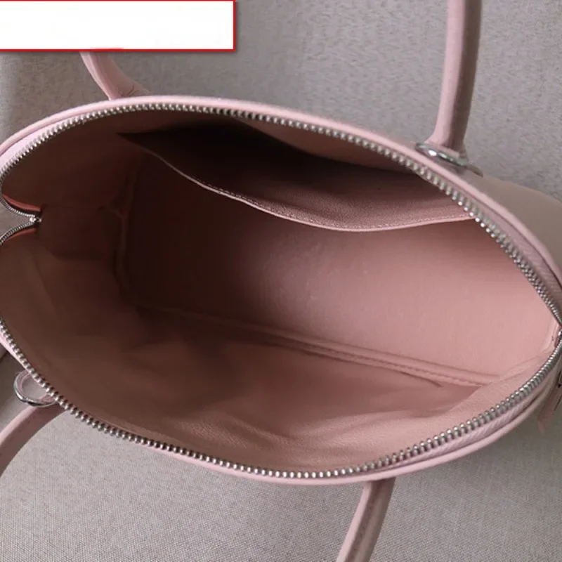 Designer  Head Layer Cowhide Shell Bag Imported Genuine Leather Fashion Luxury Large Capacity Shoulder Crossbody Ladies Handbag