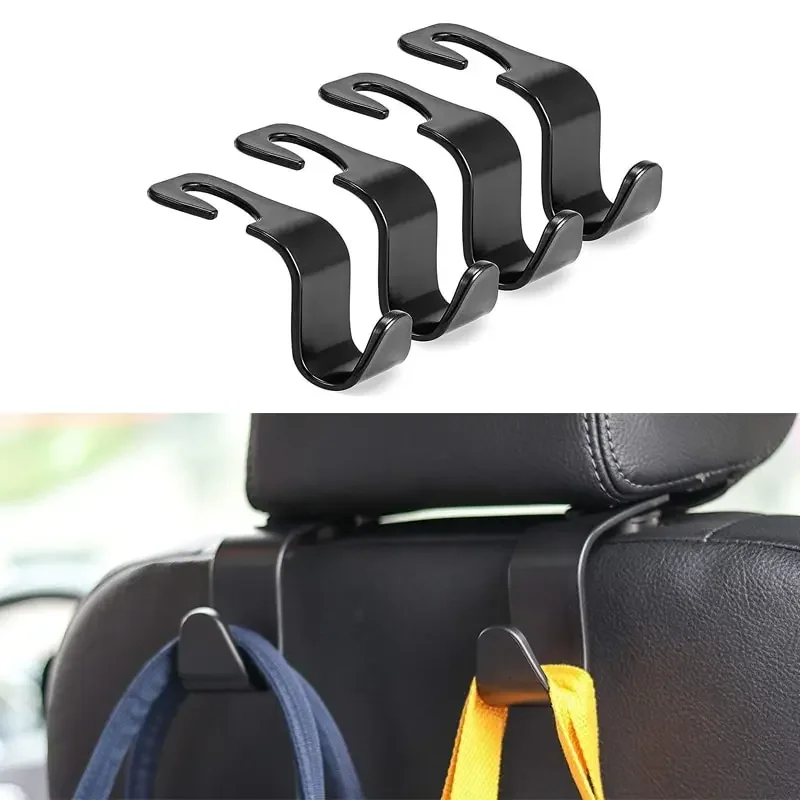 car seat hook Universal Car Seat Headrest Hook for Auto Back Seat Storage Organizer Hanger for Handbag Purse Bags Clothes Coats