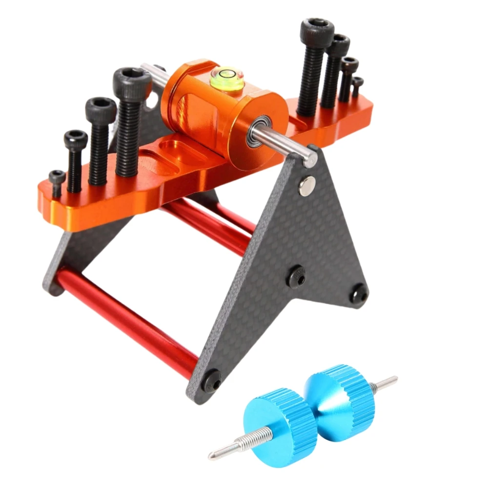 Équilibreur d'hélice magnétique en aluminium CNC pour hélicoptères RC Trex 250-700 posé sur une surface plane