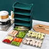 3/4/5pcs Pull-out kitchen dining pan Multi-functional storage layered large dish tray holder Hot pot side dishes 6